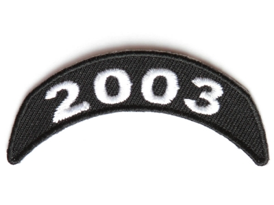 2003 Upper Rocker Patch In Black White