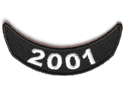 2001 Lower Rocker Patch In Black White