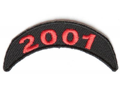 2001 Upper Year Rocker Patch In Red