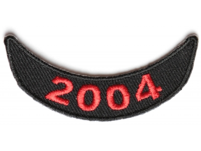 2004 Lower Year Rocker Patch In Red