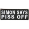 Simon Says Piss Off Patch
