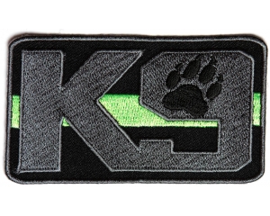 K-9 Thin Green Line For Border Patrol | Embroidered Patches