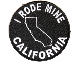 I Rode Mine To California Patch | Embroidered Biker Patches