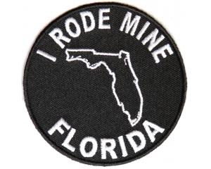 I Rode Mine To Florida Patch | Embroidered Biker Patches