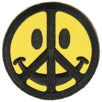 Smiley Face Peace Patch | Embroidered Patches Smiley Face Peace Patch | Embroidered Patches