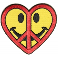 Peace Love Happiness Patch | Embroidered Patches