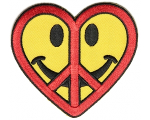 Peace Love Happiness Patch | Embroidered Patches