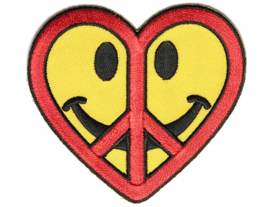 Peace Love Happiness Patch | Embroidered Patches