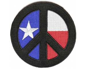 Black Texas Peace Patch | Embroidered Patches