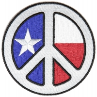 White Texas Peace Patch | Embroidered Patches White Texas Peace Patch | Embroidered Patches