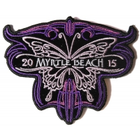 Myrtle Beach 2015 Patch Purple Butterfly