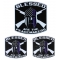 Blessed Are The Peacemakers Thin Blue Line Spartan Helmet Police Sticker