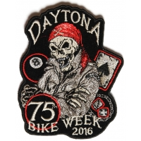 Daytona 2016 75th Bike Week Patch | Embroidered Biker Patches