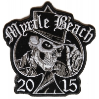 Myrtle Beach 2015 Patch Tall Hat Skull