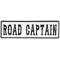 Road Captain Patch Black On White