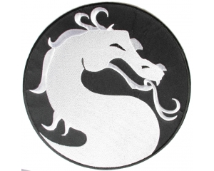 Large White Dragon Back Patch | Embroidered Patches