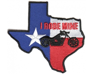 Texas I Rode Mine Patch | Embroidered Biker Patches