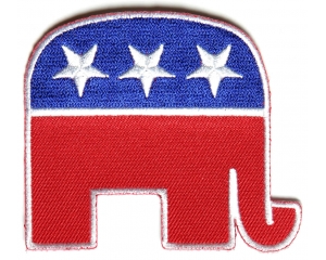 Republican Elephant Patch | Embroidered Patches