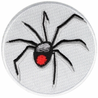 Black Widow Spider Iron on Patch