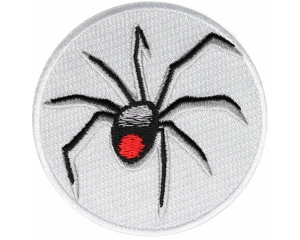 Black Widow Spider Iron on Patch