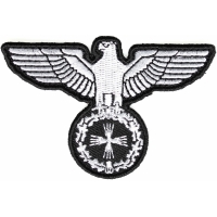 Eagle On Crest Iron On Patch