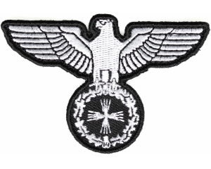 Eagle On Crest Iron On Patch
