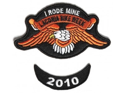 Laconia 2010 I Rode Mine Eagle 2 Piece Bike Week Patch