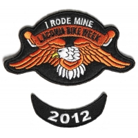 Laconia 2012 I Rode Mine Eagle 2 Piece Bike Week Patch