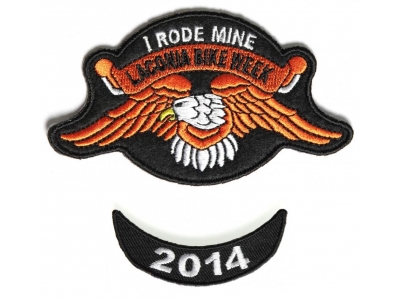 Laconia 2014 I Rode Mine Eagle 2 Piece Bike Week Patch