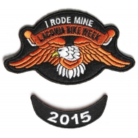 Laconia 2015 I Rode Mine Eagle 2 Piece Bike Week Patch