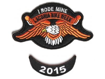 Laconia 2015 I Rode Mine Eagle 2 Piece Bike Week Patch