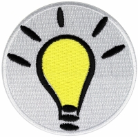 Light Bulb Idea Iron on Patch