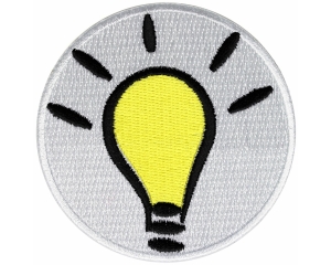 Light Bulb Idea Iron on Patch