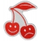 Smiling and Frowning Cherries Iron on Patch