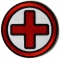 Red and Black Cross Medic Patch