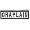 Chaplain Patch Black On White