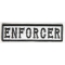 Enforcer Patch Black On White