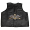  shown on leather vest