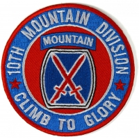 10th Mountain Division Patch Climb To Glory