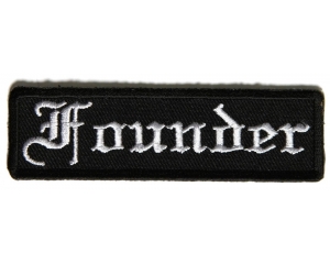 Founder Patch In Old English