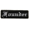 Founder Patch In Old English