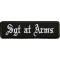 Sgt At Arms Patch In Old English