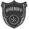 Sheriff Patch In Silver and Gray