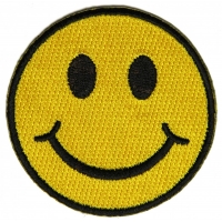 Smiley Patch 2.5 Inch Yellow