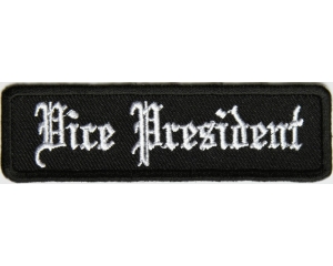 Vice President Patch In Old English
