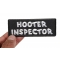Hooter Inspector Patch Hooter Inspector Naughty Iron on Patch shown on hand for size comparison