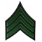Sergeant Chevron Green Black Patch