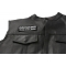 Christian Biker I Ride With Jesus Patch, Biker Saying Patches shown on leather vest