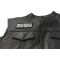 Sworn To Defend The Holy Bible and US Constitution With My Own Patch, Patriotic Patches, Iron on Quotes and Sayings for Hats shown on leather vest