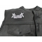 SAVED Patch | Embroidered Patches SAVED Patch - 4x2.25 inch. Embroidered Iron on Patch shown on leather vest